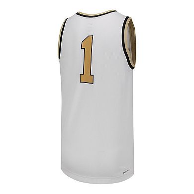 Men's Nike #1 White Colorado Buffaloes Replica Basketball Jersey