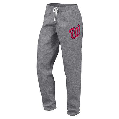 Women's Fanatics Branded Gray Washington Nationals Legacy Pullover Sweatshirt & Sweatpants Set