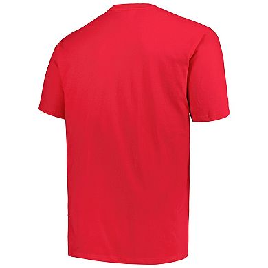 Men's New Era Red Tampa Bay Buccaneers Big & Tall Helmet Historic Mark T-Shirt