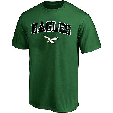 Men's Profile Kelly Green Philadelphia Eagles Big & Tall Arch Over Retro Logo T-Shirt