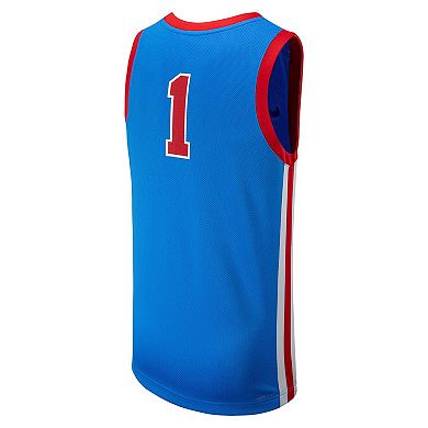 Men's Nike #1 Powder Blue Ole Miss Rebels Replica Basketball Jersey