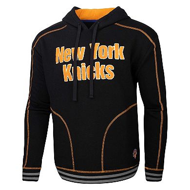Men's Stadium Essentials Black New York Knicks Baseline Pullover Hoodie
