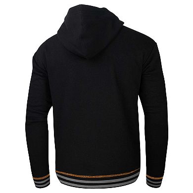 Men's Stadium Essentials Black New York Knicks Baseline Pullover Hoodie