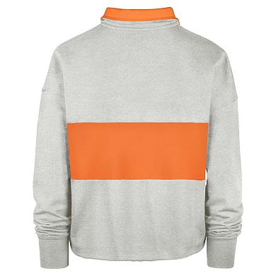 Women's '47 Heather Gray Phoenix Suns Breakthrough Remi Quarter-Zip Jacket