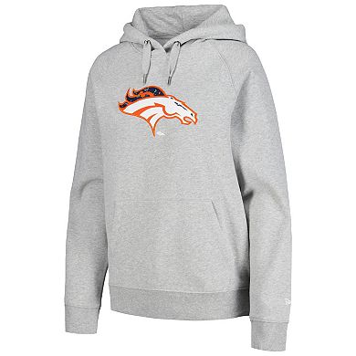 Women's New Era Gray Denver Broncos Floral Raglan Pullover Hoodie
