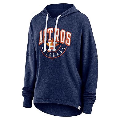 Women's Fanatics Branded Heather Navy Houston Astros Luxe Pullover Hoodie