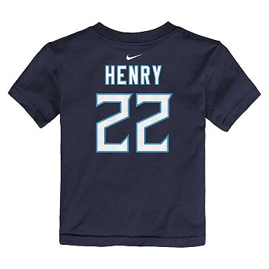 Toddler Nike Derrick Henry Navy Tennessee Titans Player Name & Number T-Shirt