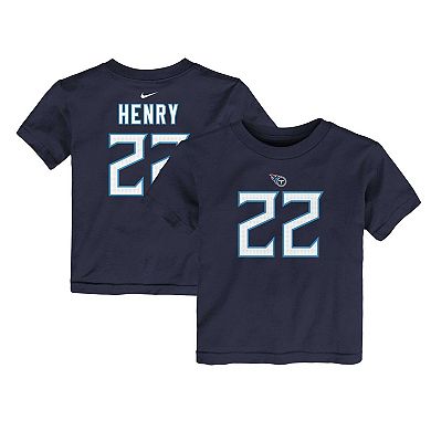 Toddler Nike Derrick Henry Navy Tennessee Titans Player Name & Number T-Shirt
