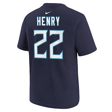 Preschool Nike Derrick Henry Navy Tennessee Titans Player Name & Number T-Shirt