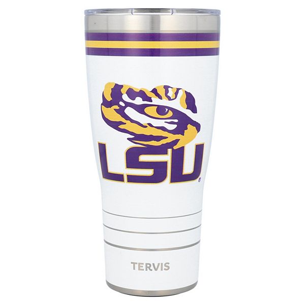Gametime Sidekicks LSU 30oz Tumbler - Officially Licensed, Vacuum Insulated, Stainless Steel, Purple With LED Logos