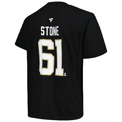Men's Profile Mark Stone Black Vegas Golden Knights Big & Tall Name & Number T-Shirt