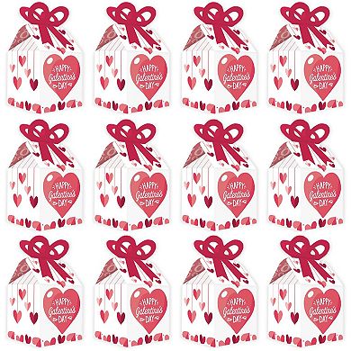 Big Dot Of Happiness Happy Galentine's Day - Valentine's Day Party Bow Boxes 12 Ct