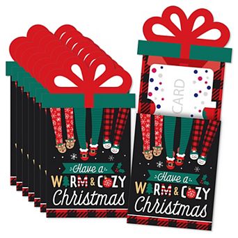 Big Dot Of Happiness Christmas Pajamas Holiday Party Money And Nifty Gifty Card Holders 8 ct