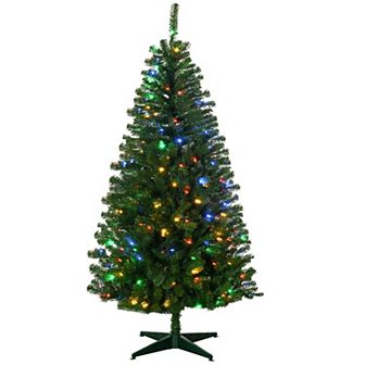 6ft Tall Prelit Artificial Christmas Tree Holiday Décor W/ 584 Branches Lights