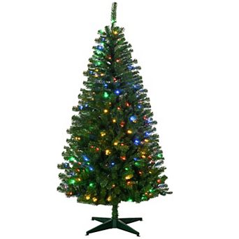 6ft Tall Prelit Artificial Christmas Tree Holiday Décor W/ 584 Branches Lights