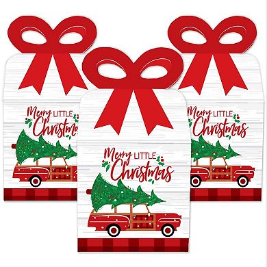 Big Dot Of Happiness Merry Little Christmas Tree Favor Gift Boxes Christmas Bow Boxes 12 Ct