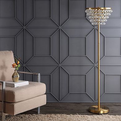 Jemma Crystal/metal Led Floor Lamp