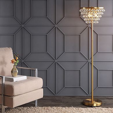 Jemma Crystal/metal Led Floor Lamp