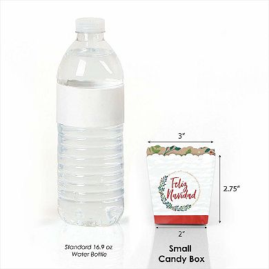Big Dot Of Happiness Feliz Navidad Mini Favor Spanish Christmas Party ...