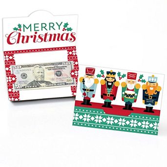 Big Dot Of Happiness Christmas Nutcracker - Holiday Party Money & Gift Card Holders - 8 ct