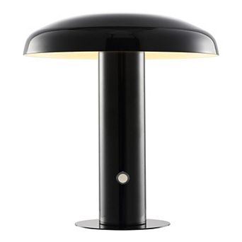 Suillius Contemporary Bohemian Rechargeable Cordless Iron Integrated Led Mushroom Table Lamp