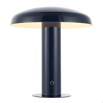 Suillius Contemporary Bohemian Rechargeable Cordless Iron Integrated Led Mushroom Table Lamp