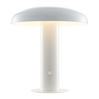 Suillius Contemporary Bohemian Rechargeable Cordless Iron Integrated Led Mushroom Table Lamp