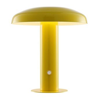 Suillius Contemporary Bohemian Rechargeable Cordless Iron Integrated Led Mushroom Table Lamp