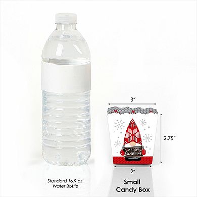 Big Dot Of Happiness Christmas Gnomes Mini Holiday Party Treat Candy Boxes 12 Ct