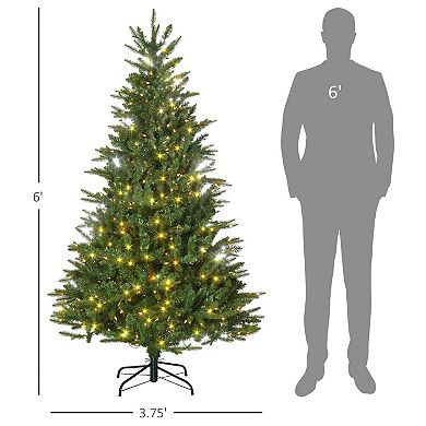 6ft Tall Prelit Artificial Christmas Tree Holiday Décor With 936 Branches