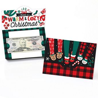 Big Dot Of Happiness Christmas Pajamas - Holiday Party Money And Gift Card Holders - Set Of 8