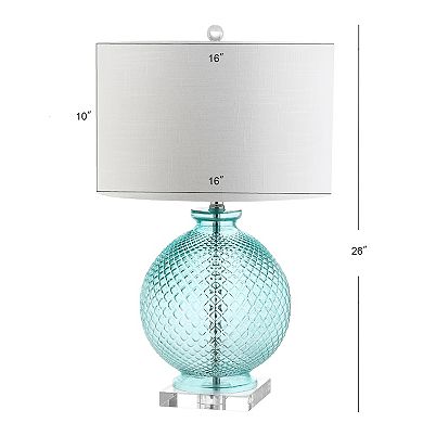 Estelle Glass And Crystal Led Table Lamp