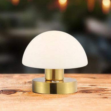 Zoe Bohemian Farmhouse Iron Rechargeable Integrated Led Table Lamp