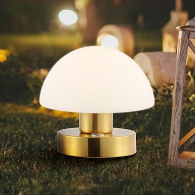 Zoe Bohemian Farmhouse Iron Rechargeable Integrated Led Table Lamp