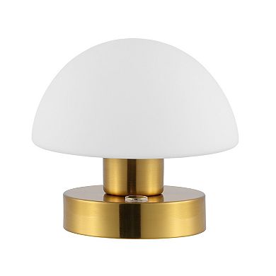 Zoe Bohemian Farmhouse Iron Rechargeable Integrated Led Table Lamp