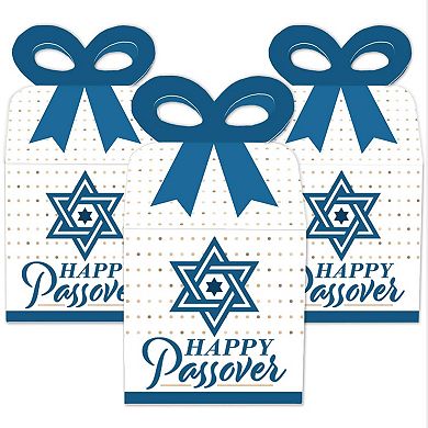 Big Dot Of Happiness Happy Passover - Square Favor Gift Boxes - Pesach Party Bow Boxes 12 Ct