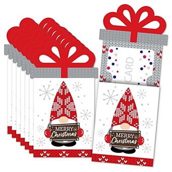 Big Dot Of Happiness Christmas Gnomes Holiday Money & Gift Card Nifty Gifty Card Holders 8 ct