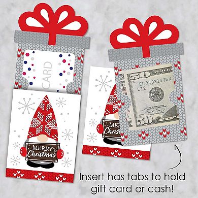 Big Dot Of Happiness Christmas Gnomes Holiday Money & Gift Card Nifty Gifty Card Holders 8 Ct