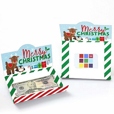 Big Dot Of Happiness Very Merry Christmas Holiday Party Santa Money & Gift Card Holders 8 Ct