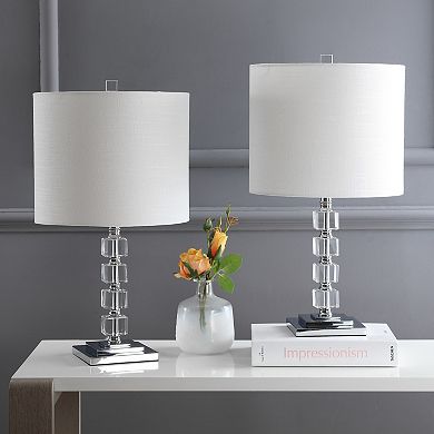 Barnard Led Crystal/metal Table Lamp (set Of 2)
