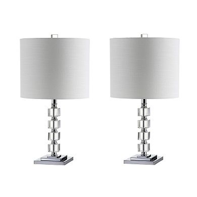 Barnard Led Crystal/metal Table Lamp (set Of 2)