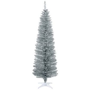 Artificial Christmas Tree 6' Indoor Realistic Holiday Decoration, Silver