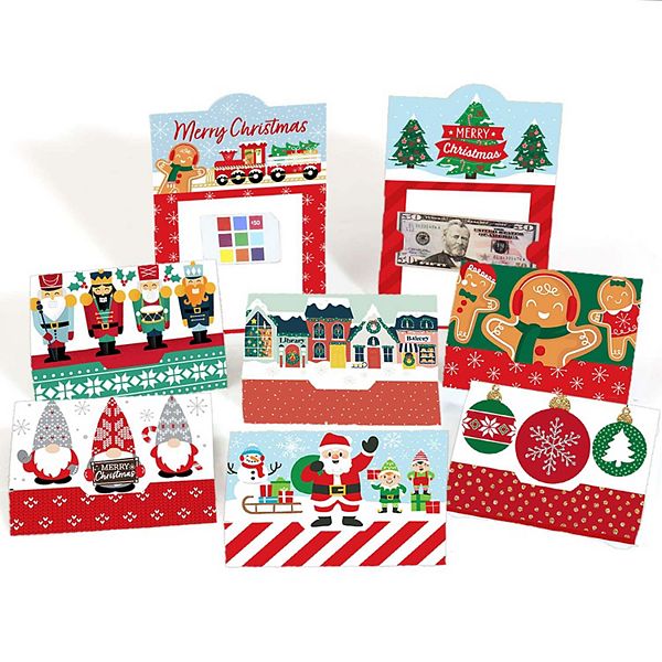 Big Dot Of Happiness Merry Christmas Cards Assorted Holiday Money