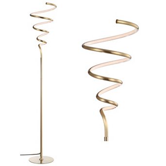 Scribble Modern Dimmable Metal Integrated Led Floor Lamp