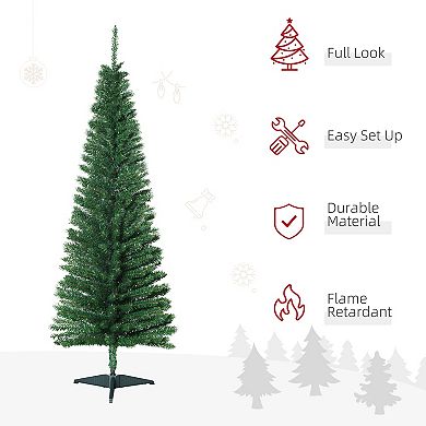 Artificial Christmas Tree 5' Indoor Realistic Holiday Decoration, White