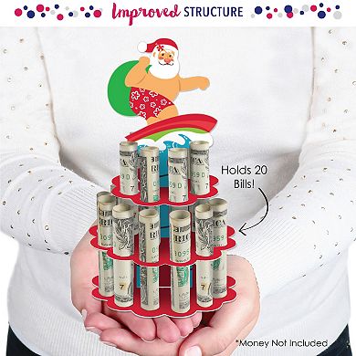 Big Dot Of Happiness Tropical Christmas Diy Beach Santa Holiday Party Money Gift Cash Cake