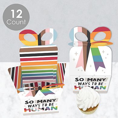 Big Dot Of Happiness So Many Ways To Be Human Square Pride Party Bow Boxes 12 Ct