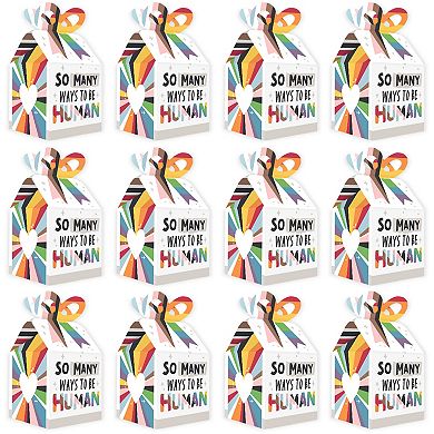Big Dot Of Happiness So Many Ways To Be Human Square Pride Party Bow Boxes 12 Ct