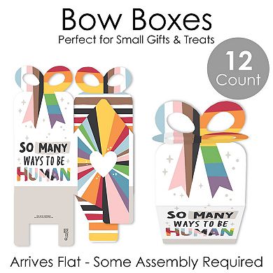 Big Dot Of Happiness So Many Ways To Be Human Square Pride Party Bow Boxes 12 Ct