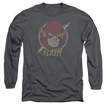 Dc Comics Flash Vintage Voltage Long Sleeve Adult T-shirt